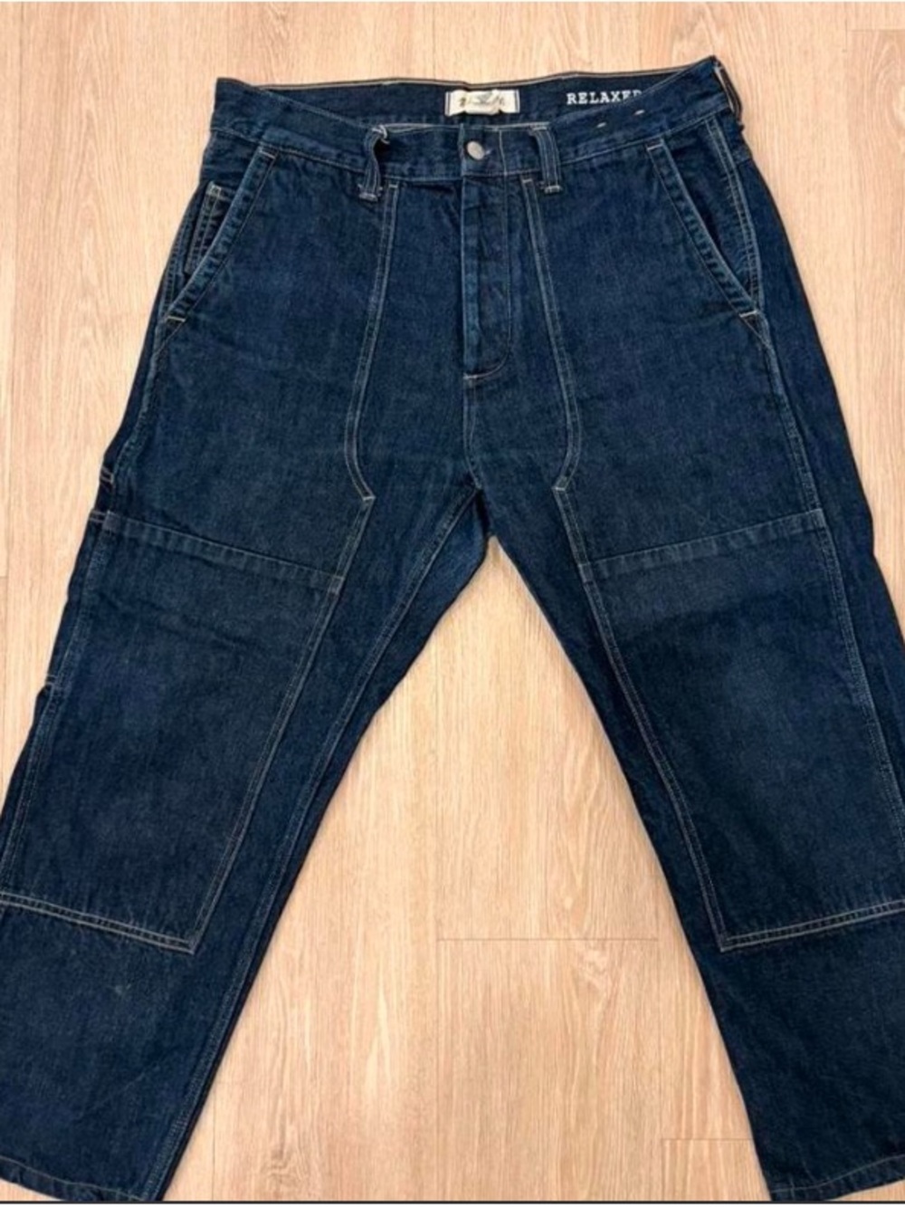 Madewell Relaxed Straight Double Knee Dark Blue Men’s Jeans